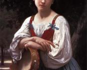 Bohemienne au Tambour de Basque (Gypsy Girl with a Basque Drum)
